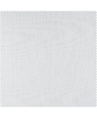 Half Price Drapes Aspen White Grommet Textured Faux Linen Sheer Curtain