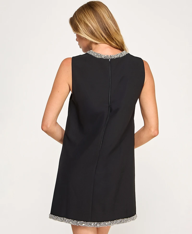 Seni & Cade Juniors' Crewneck Mini Dress