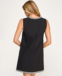 Seni & Cade Juniors' Crewneck Mini Dress