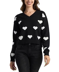 Bcx Juniors' Pull-On V-Neck Sweater