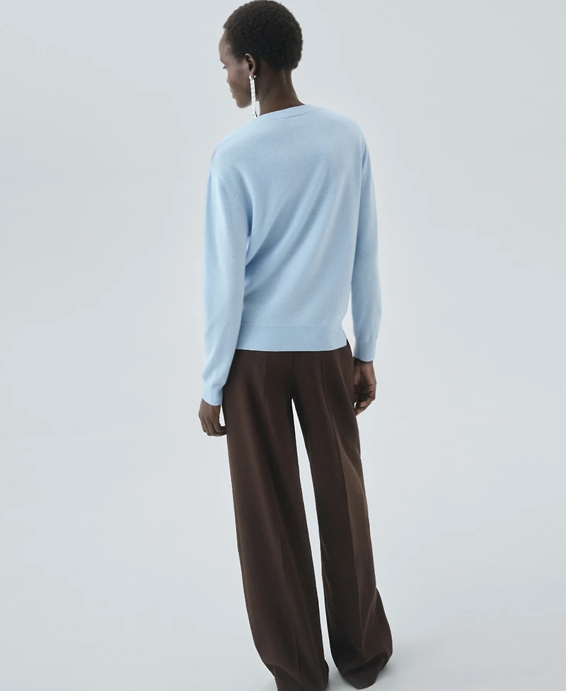 Mango Women's Wool Fine-Knit Sweater