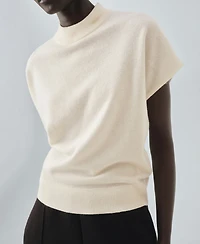 Mango Women's High Collar Wool Sweater