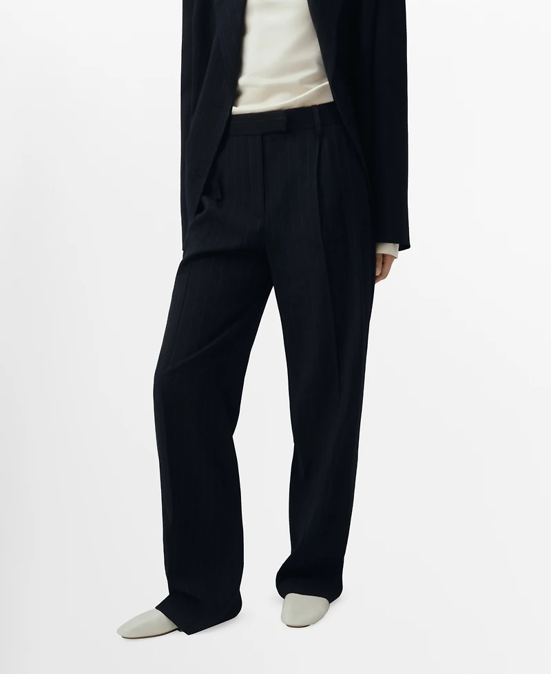Mango Women's Pinstripe Suit Pants