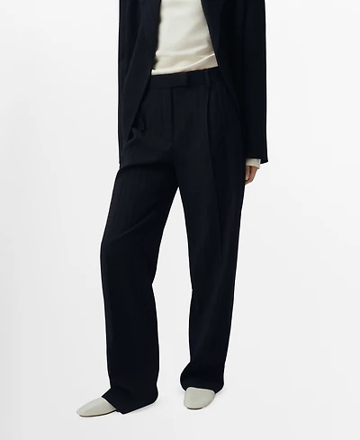Mango Women's Pinstripe Suit Pants