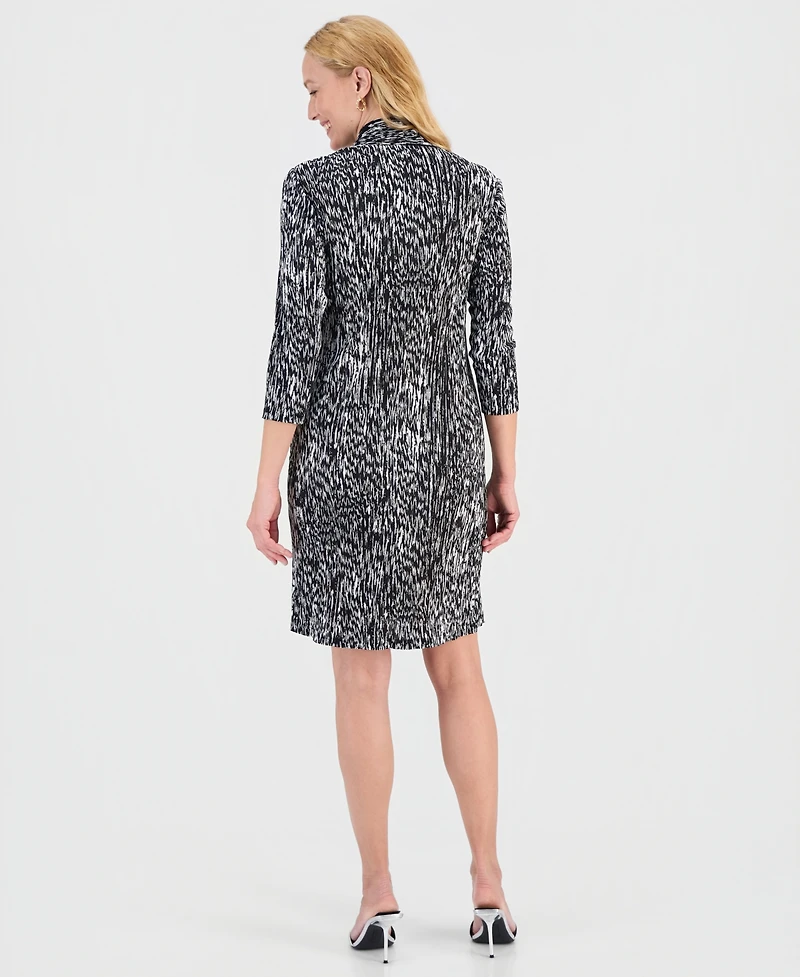 Connected Women's Layered-Look Jacket Dress