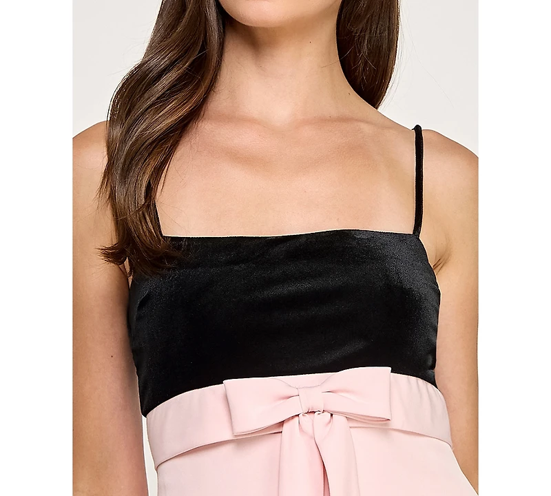 Seni & Cade Juniors' Bow Detail A-Line Dress