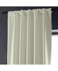 Half Price Drapes Excursion Ivory Faux Linen Hotel Blackout Curtain