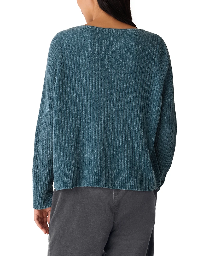 Eileen Fisher Women's Square Armhole Crewneck Sweater