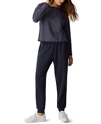 Eileen Fisher Women's Round Neck Cropped Box Top