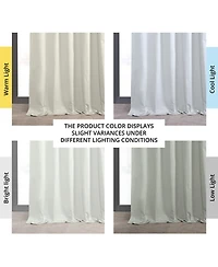 Half Price Drapes Fresh Popcorn Solid Cotton Hotel Blackout Curtain