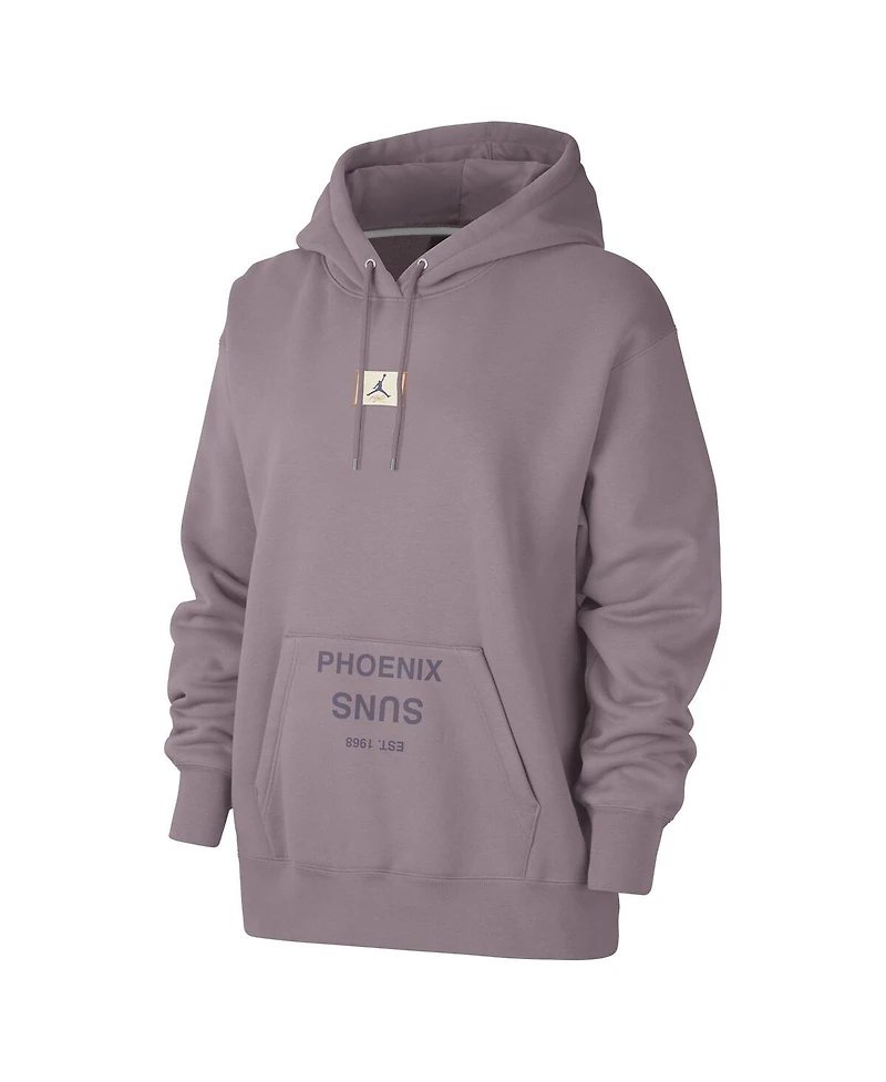 Jordan Women's Purple Phoenix Suns Courtside Statement Edition Premium Pullover Hoodie