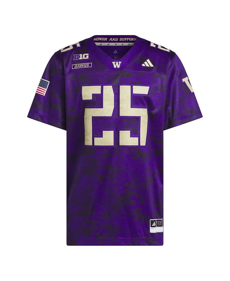 Adidas Men's Purple Washington Huskies Honor Support Premier Strategy Jersey