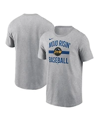 Nike Men's Heather Gray Seattle Mariners City Connect Arched Team Phrase T-Shirt