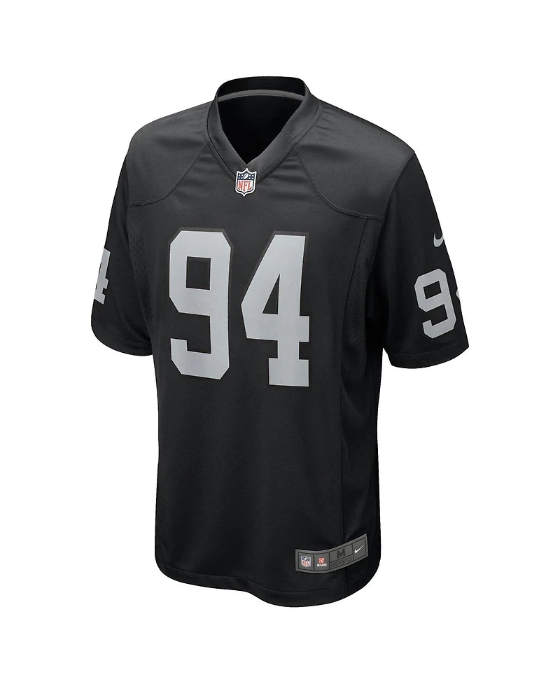 Nike Men's Christian Wilkins Black Las Vegas Raiders Team Game Jersey