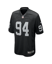 Nike Men's Christian Wilkins Black Las Vegas Raiders Team Game Jersey