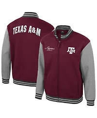 Colosseum Men's Maroon Texas A&M Aggies Ambi-Turner Full-Zip Varsity Jacket