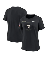 Nike Women's Black West Virginia Mountaineers 2025 Military Appreciation Dri-fit T-Shirt