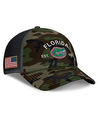 Jordan Men's Camo Florida Gators 2025 Military Appreciation Rise Adjustable Trucker Hat