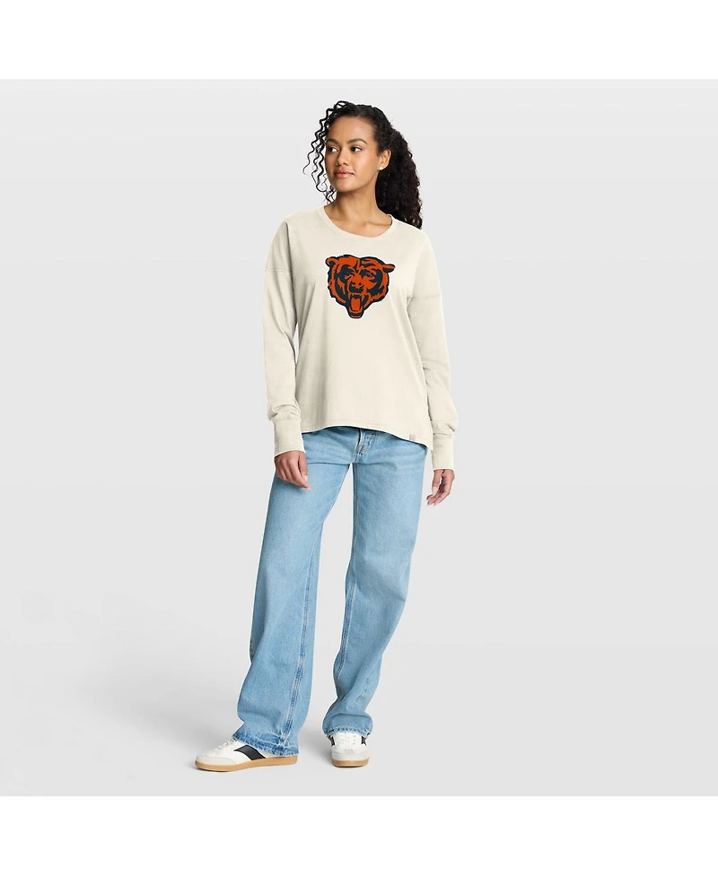 Fanatics Women's Cream Chicago Bears Dove Legacy Long Sleeve T-Shirt