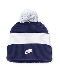 Nike Men's Blue/White Brooklyn Dodgers Cooperstown Collection Peak Standard Cuffed Pom with Knit Hat