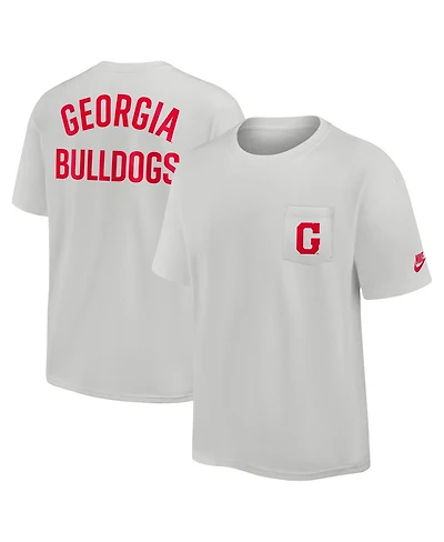 Nike Men's Gray Georgia Bulldogs Legacy 2-Hit Max90 Pocket T-Shirt