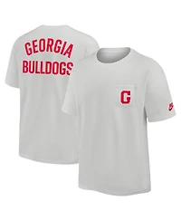 Nike Men's Gray Georgia Bulldogs Legacy 2-Hit Max90 Pocket T-Shirt