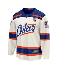 Fanatics Men's Connor McDavid Light Beige Edmonton Oilers Alternate Breakaway Jersey