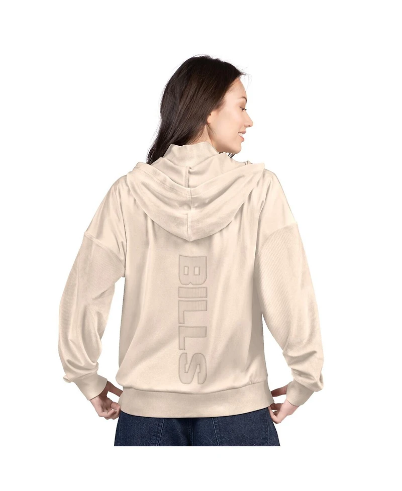 G-iii 4Her by Carl Banks Women's Tan Buffalo Bills Rookie Full-Zip Hoodie