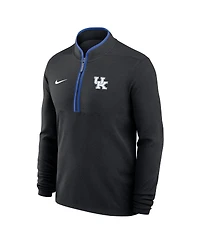 Nike Men's Black Kentucky Wildcats Courtside Victory Dri-fit Half-Zip Pullover Sweatshirt