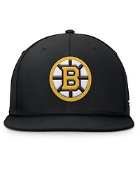 Fanatics Men's Black Boston Bruins Primary Logo Snapback Hat