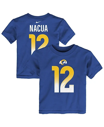 Nike Toddler Puka Nacua Royal Los Angeles Rams Player Name Number T-Shirt