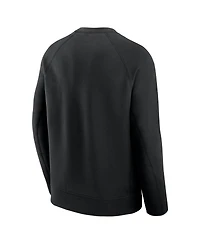 Nike Men's Black New York Mets Tech Fleece Raglan Sweatshirt