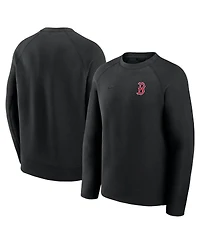 Nike Men's Black Boston Red Sox Tech Fleece Raglan Sweatshirt
