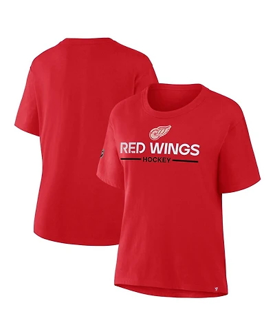 Fanatics Women's Red Detroit Wings Centennial T-Shirt