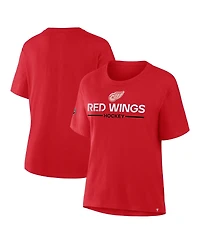 Fanatics Women's Red Detroit Wings Centennial T-Shirt