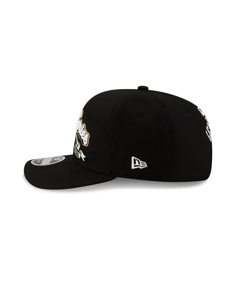 New Era Men's Black Toronto Blue Jays 2025 American League Champions Locker Room 9SEVENTY Adjustable Hat