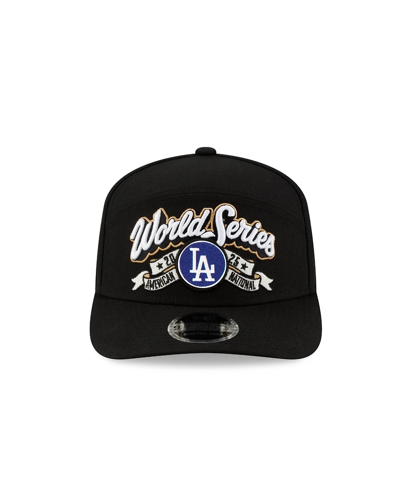 New Era Men's Black Los Angeles Dodgers 2025 National League Champions Locker Room 9SEVENTY Adjustable Hat