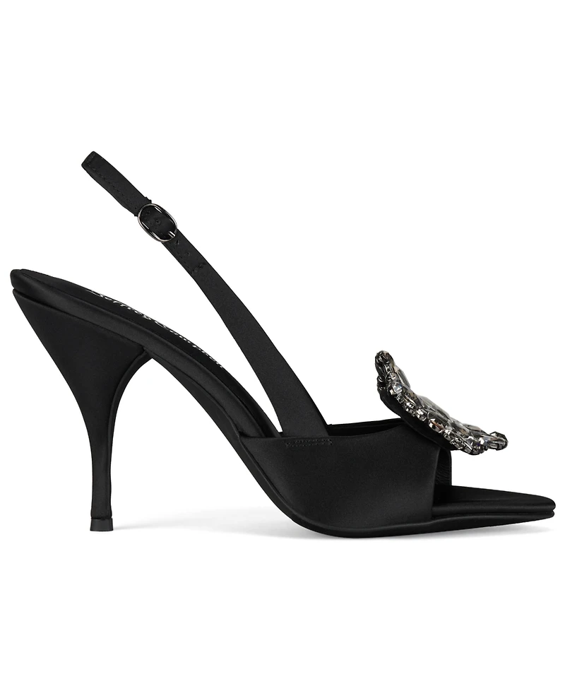 Jeffrey Campbell Women's Triomphe-j Embellished Slingback High-Heel Pumps