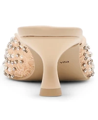 Dolce Vita Women's Cleo Imitation Pearl Pointed Toe Mule Pumps