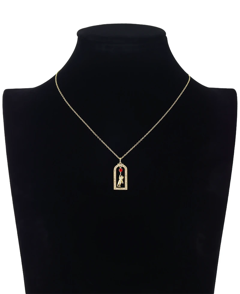 Disney Winnie the Pooh Crystal Pendant Necklace