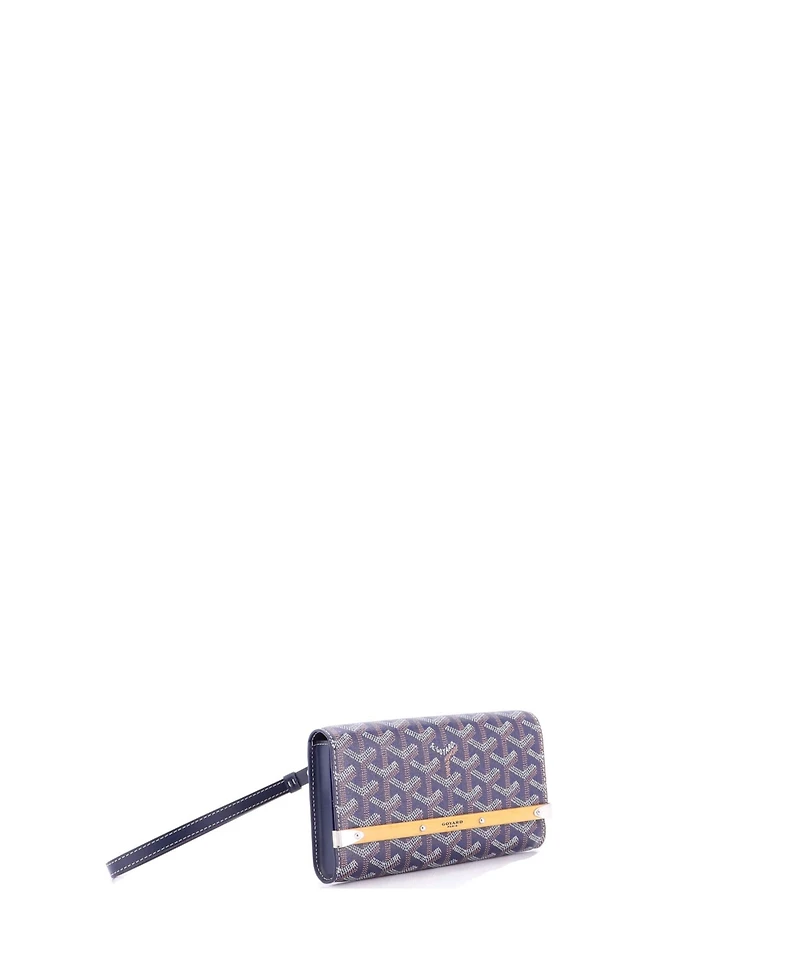 Pre-Owned Goyard Mini Monte Carlo Clutch Coated Canvas