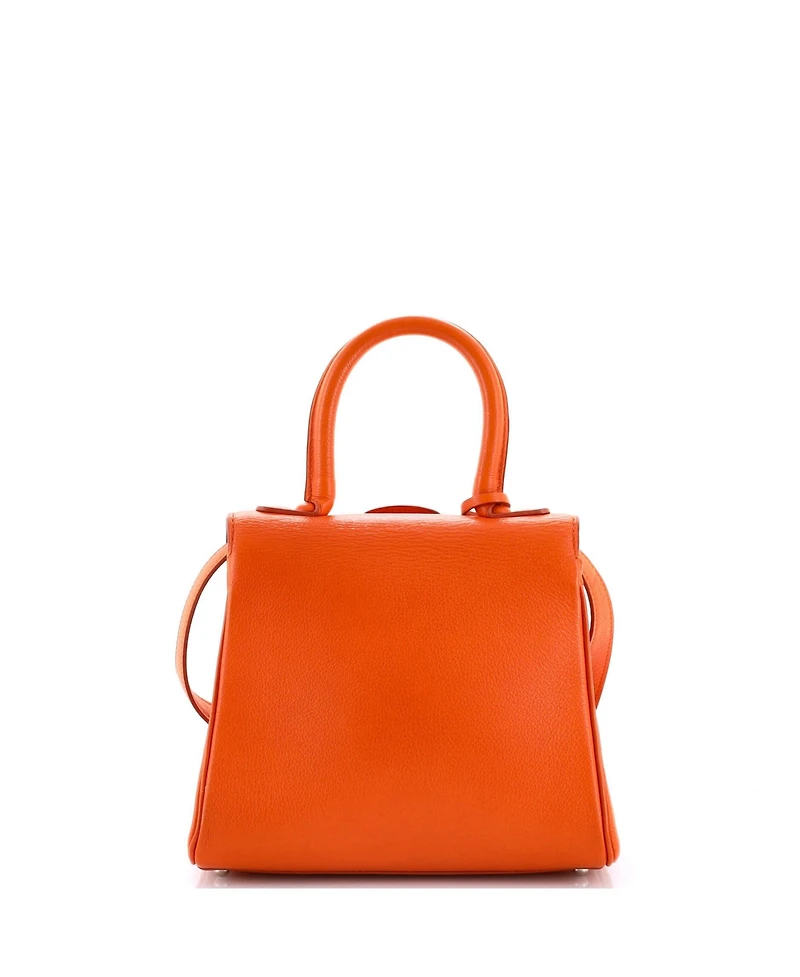 Pre-Owned Delvaux Mini Brillant Top Handle Bag Leather