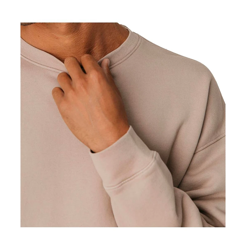 Ocio Big & Tall Men s Organic Cotton Teddy Oversized Crewneck