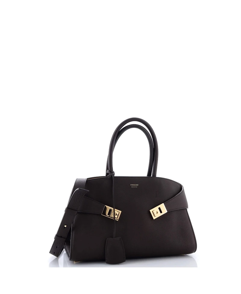 Pre-Owned Salvatore Ferragamo Small Hug Top Handle Bag Leather