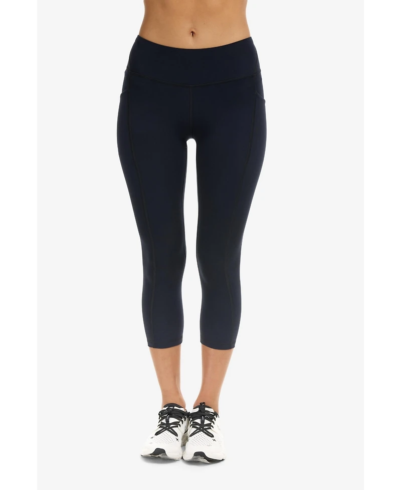 BloqUV Women's Upf 50+ Sun Protective Compression Capri Leggings