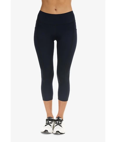 BloqUV Women's Upf 50+ Sun Protective Compression Capri Leggings
