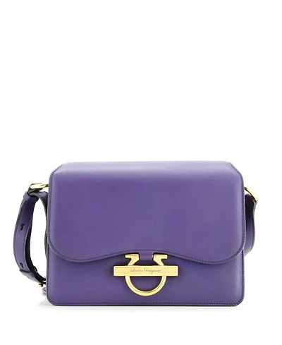 Pre-Owned Salvatore Ferragamo Medium Joanne Shoulder Bag Leather