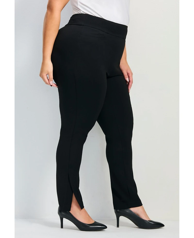 Avenue Women's Eva Split Detail Ponte Pant