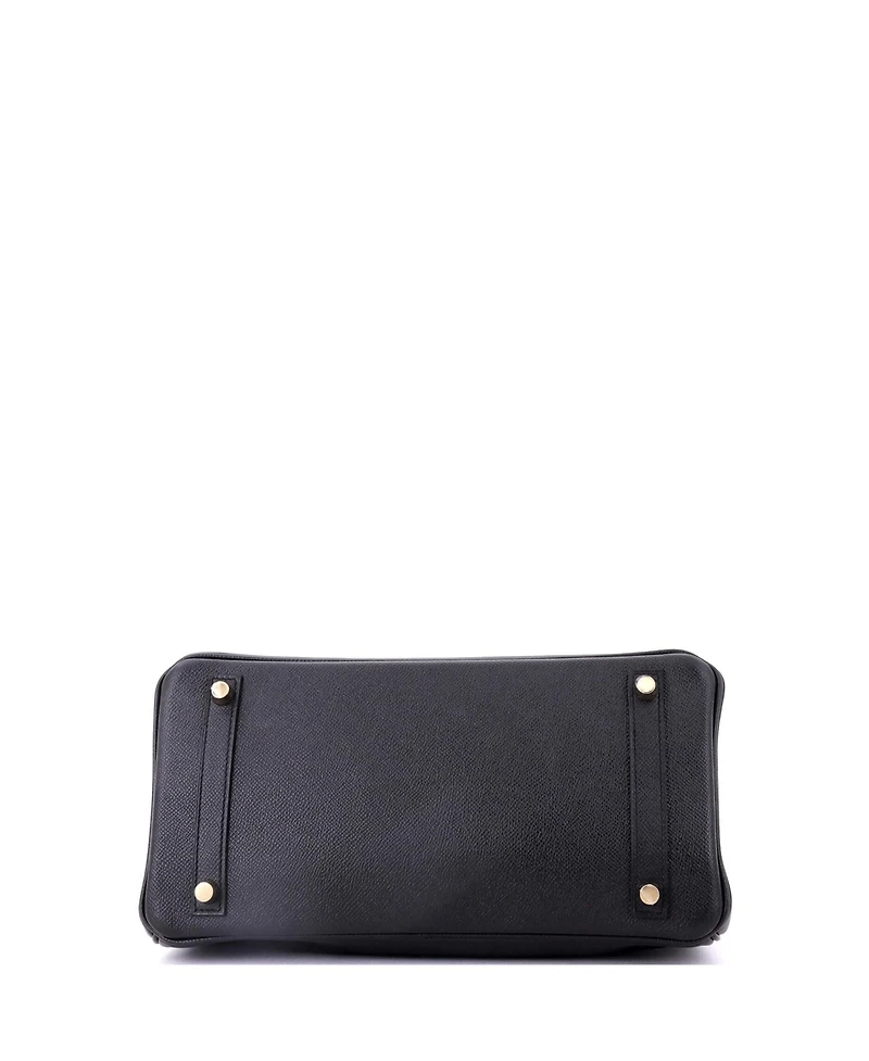 Pre-Owned HERMES Birkin 30 Handbag Black Epsom with Gold Hardware