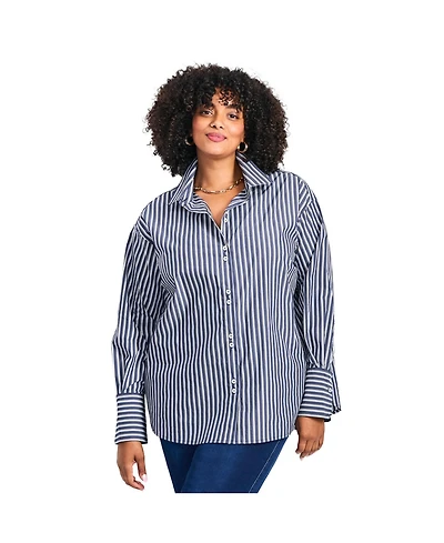 Avenue Women's Breanna Classic Poplin Shirt